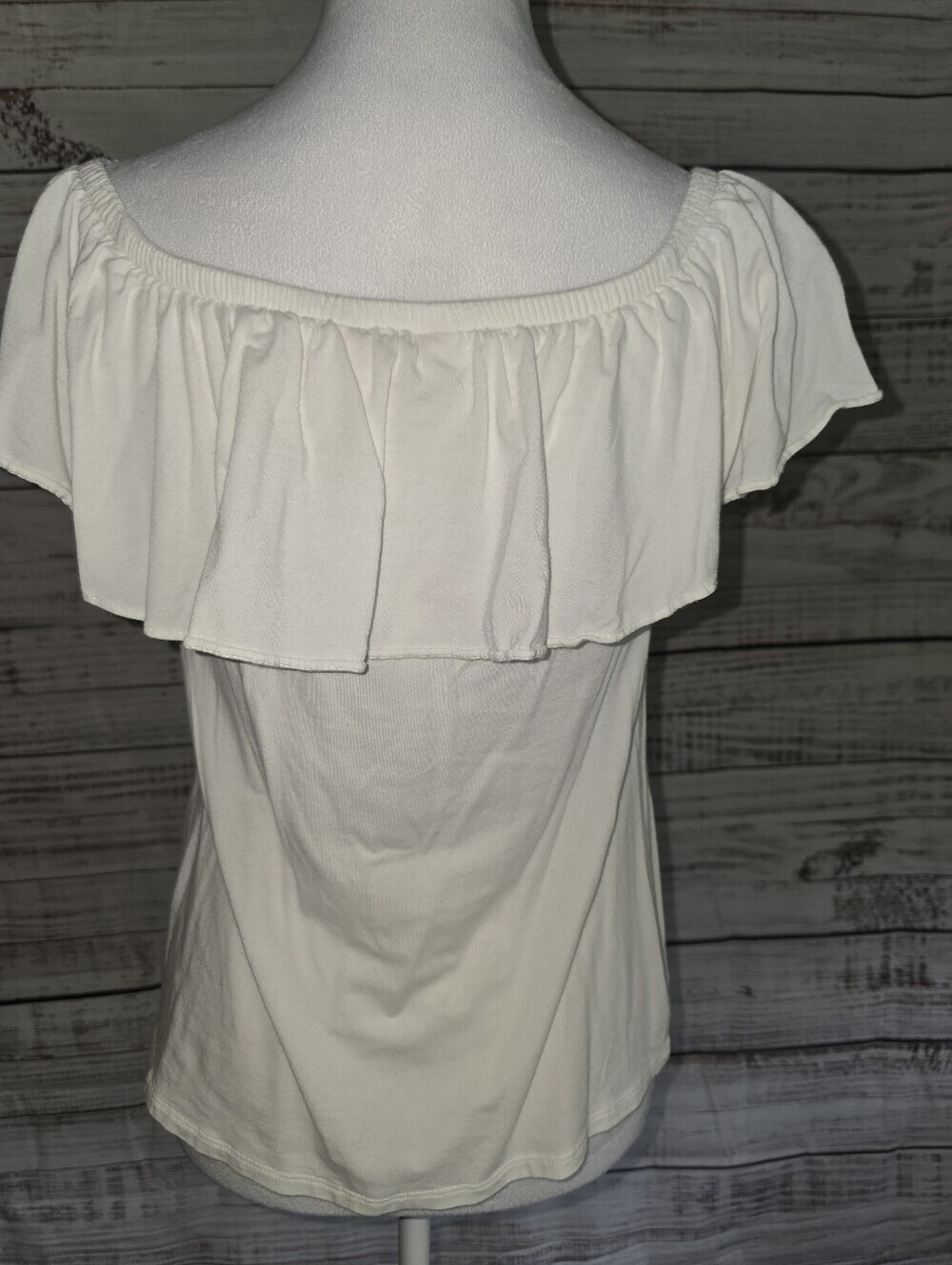 Lilly Pulitzer White Off-Shoulder Ruffle Top - Picture 3 of 7